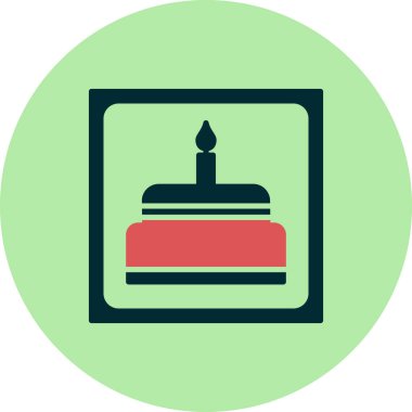 Kek simgesi, vektör illüstrasyonu