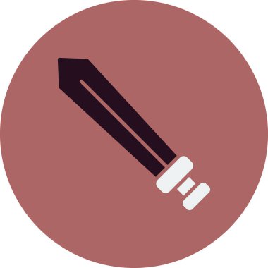 Kılıç. Web simgesi basit illüstrasyon 