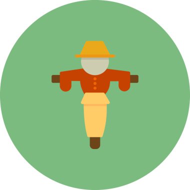 Korkuluk simgesinin vektör çizimi