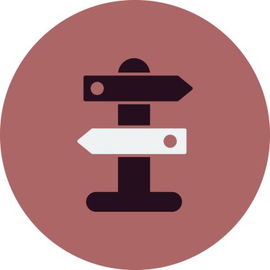 Pano simge vektör illüstrasyonunu imzala