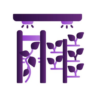 Sürüm bahçesi ikon vektör illüstrasyonu