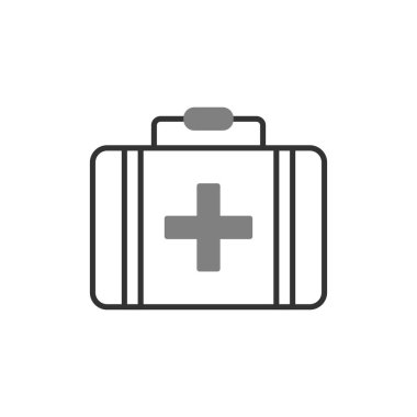 evrak çantası ikonu vektör illüstrasyonu