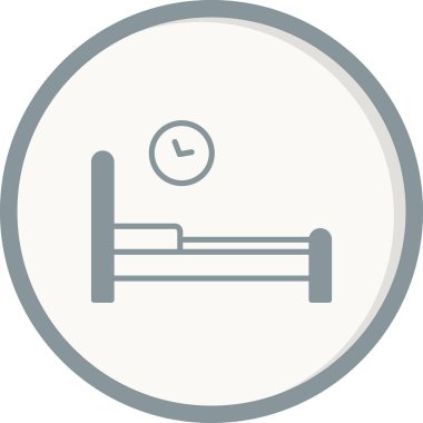 yatak ikonu vektör illüstrasyonu