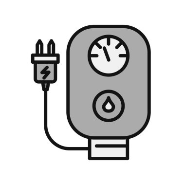 Elektrik Şarj simgesinin vektör illüstrasyonu.