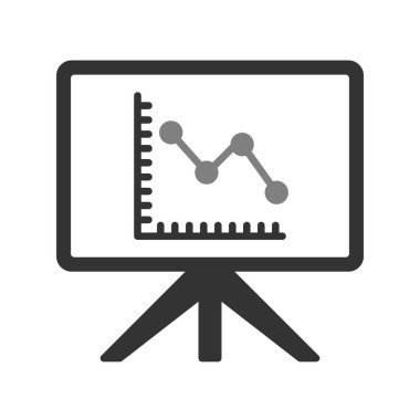 sunum simgesi vektör illüstrasyonu