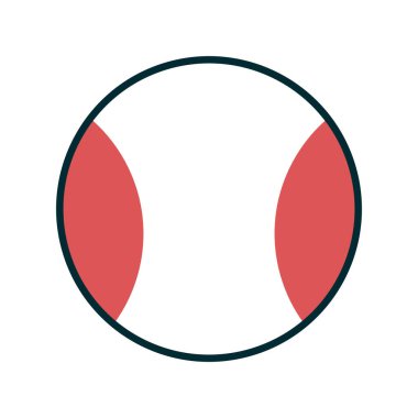 Tenis topu ikonu. Basit resimleme