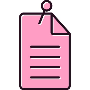 Kağıt, belge simgesi modada  