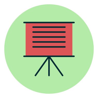 sunum simgesi vektör illüstrasyonu