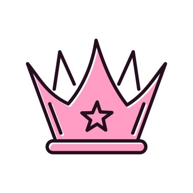 taç simgesi vektör illüstrasyonu