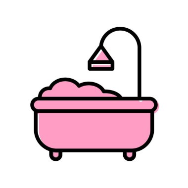 Küvet. Web simgesi basit tasarım 