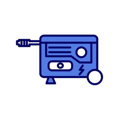 Güç oluşturma simgesi, vektör illüstrasyonu