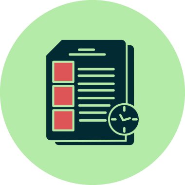 Sınav simgesi vektör illüstrasyonu