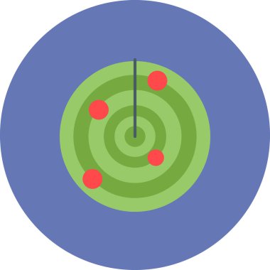 radar simgesi vektör illüstrasyonu
