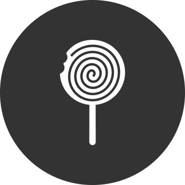 Lolipop simgesi, vektör illüstrasyonu