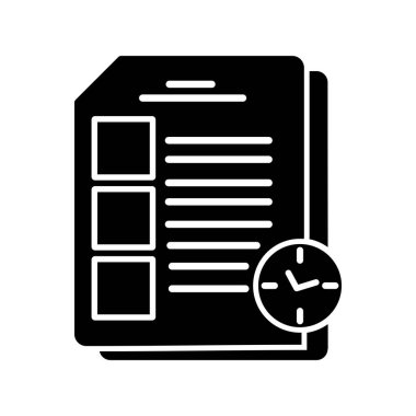 Sınav simgesi vektör illüstrasyonu