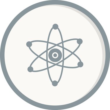 atom simgesi, vektör illüstrasyonu, Nucleus sembolü