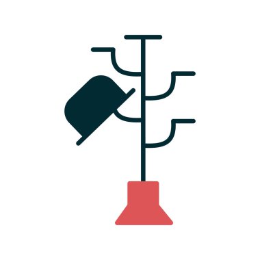 Hatstand simgesi, vektör çizimi