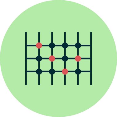 Net ağ simgesinin vektör illüstrasyonu 