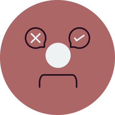 karar simgesi vektör illüstrasyonu