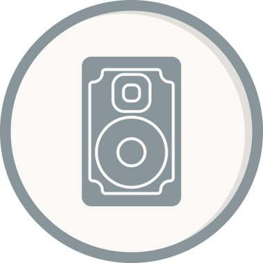 ses aygıtı müzik simgesi vektör illüstrasyon grafik tasarımı 