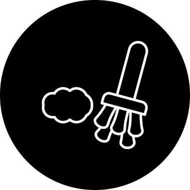 Toz almanın vektör illüstrasyonu 