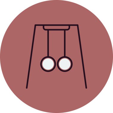 vektör jimnastik halkaları resimleme