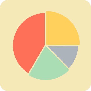 grafik, diyagram simgesi vektör çizimi