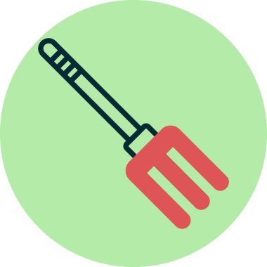 Bahçe tırmık vektör simgesi  