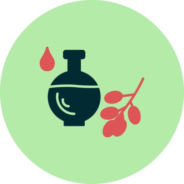 Organik yağ ikonu vektör illüstrasyonu