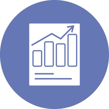 Satış raporu ikonu vektör illüstrasyonu