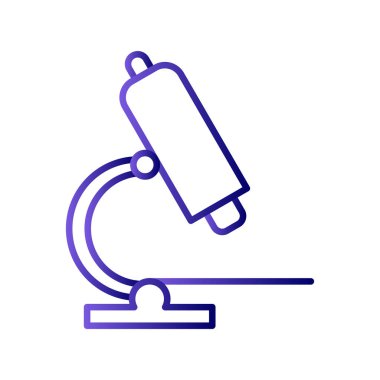 Mikroskop simgesi vektör çizimi