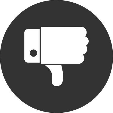 Hoşlanmıyorum. Web simgesi basit illüstrasyon 