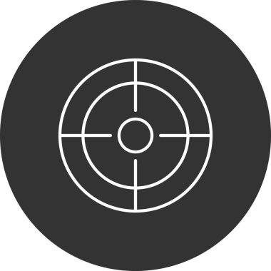 hedef simge vektör illüstrasyonu 