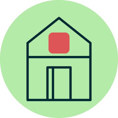 ev simgesi vektör illüstrasyonu