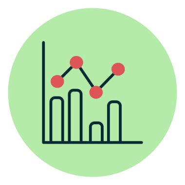 İş grafiği İstatistikler, basit web simgesi