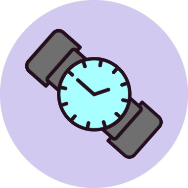 Kol saati ikon vektör illüstrasyonu