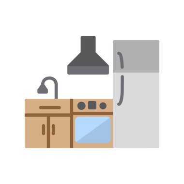 Mutfak simgesi vektör illüstrasyonu