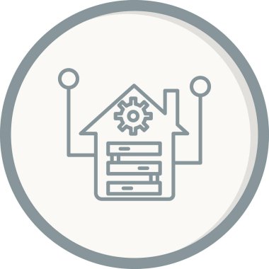 Depo simgesi vektör illüstrasyonu