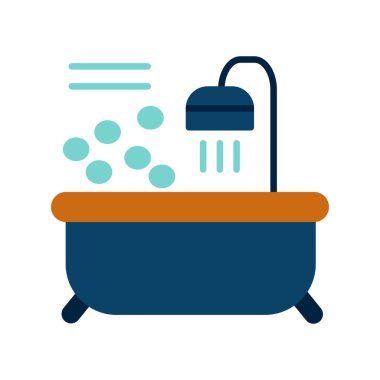 Küvet. Web simgesi basit tasarım 