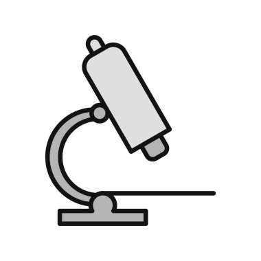 Mikroskop simgesi vektör çizimi