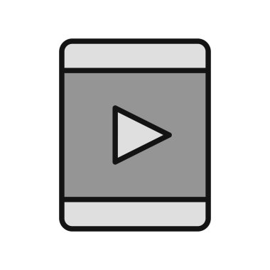 tablet. Web simgesi basit illüstrasyon