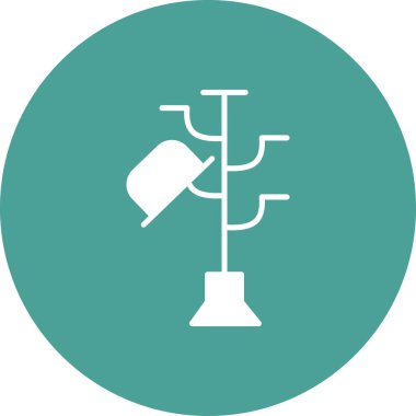 Hatstand simgesi, vektör çizimi