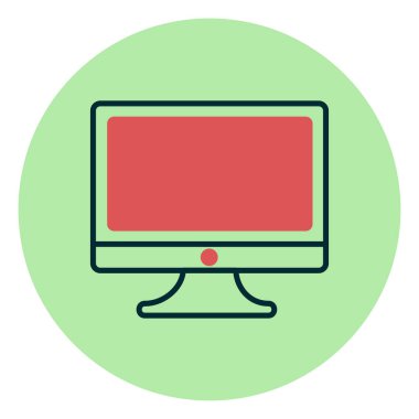 ekranı izle. Basit illüstrasyon