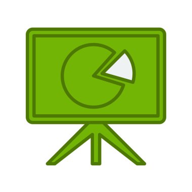 grafik, diyagram simgesi vektör çizimi