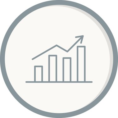 İş grafiği İstatistikler, basit web simgesi