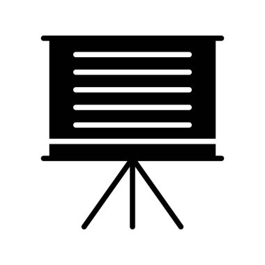 sunum simgesi vektör illüstrasyonu