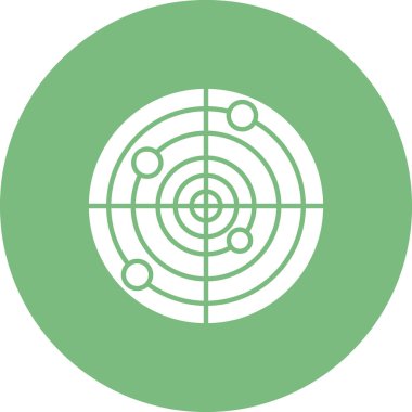 radar simgesi vektör illüstrasyonu