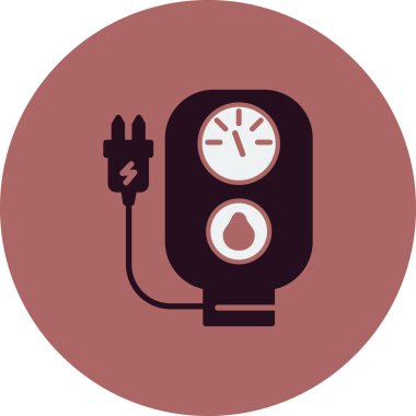 Hidrofonik simgesinin vektör illüstrasyonu.