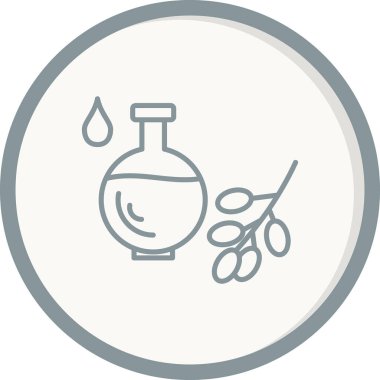 Organik yağ ikonu vektör illüstrasyonu