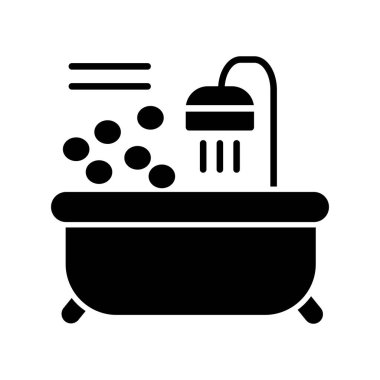 Küvet. Web simgesi basit tasarım 